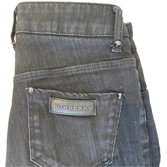 BURBERRY LONDON WOMAN BLACK DENIM WITH STUDDED DETAIL SZ 27 - Picture 5 of 11